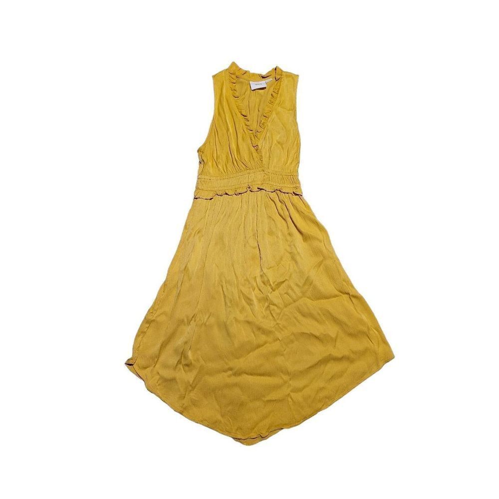 Anthropologie Maeve LA Habana Ruffle Gauze Sun Dress Mango Women's Small